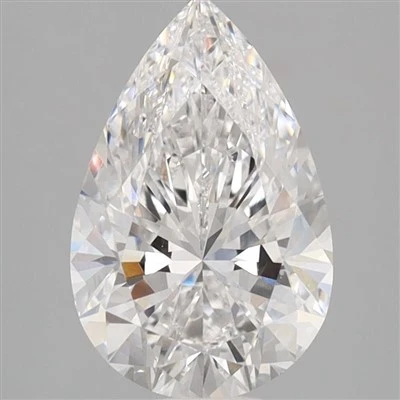 2,01 carats D VVS2 CVD poire Lab-diamant cultivé