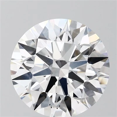 3,08 carats E VS2 CVD Round Lab-Diamant cultivé
